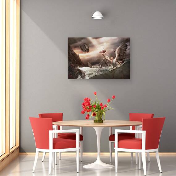 Tablou Canvas - Golful Ingerilor, Marime: 80 x 120 cm - 4- Roveli