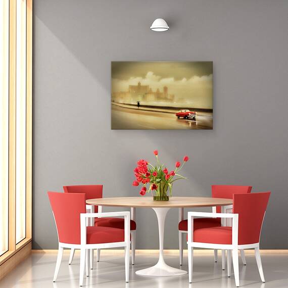 Tablou Canvas - Havana Malecon, Marime: 80 x 120 cm - 4- Roveli