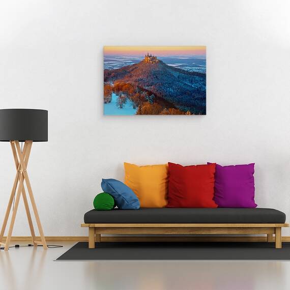 Tablou Canvas - Hohenzollern In Starea De Spirit De Iarna, Marime: 80 x 120 cm - 2- Roveli