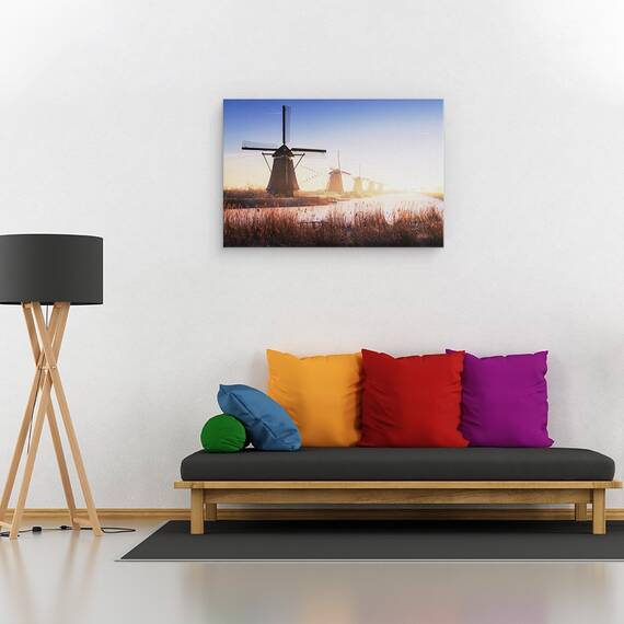 Tablou Canvas - Kinderdijk, Marime: 80 x 120 cm - 2- Roveli