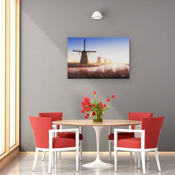 Tablou Canvas - Kinderdijk, Marime: 80 x 120 cm - 4- Roveli