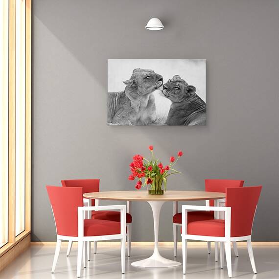 Tablou Canvas - Lei In Alb-Negru, Marime: 80 x 120 cm - 4- Roveli