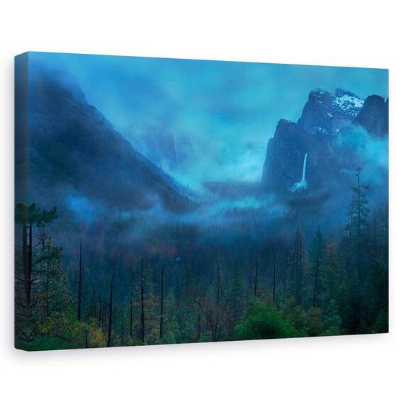 Tablou Canvas - Munte Sumbru, Marime: 80 x 120 cm - - Roveli