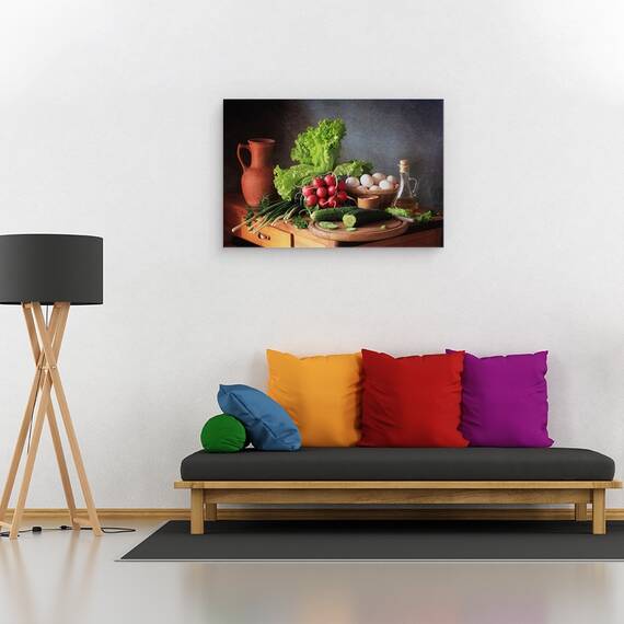 Tablou Canvas - Natura Moarta Cu Legume, Marime: 80 x 120 cm - 2- Roveli