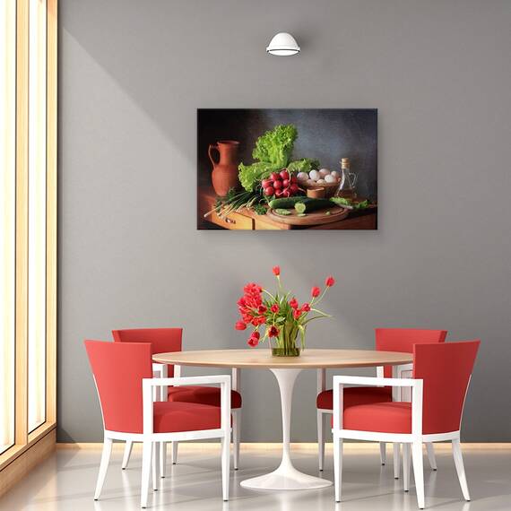 Tablou Canvas - Natura Moarta Cu Legume, Marime: 80 x 120 cm - 4- Roveli