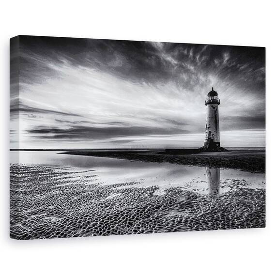 Tablou Canvas - Pe Plaja Talacre, Marime: 80 x 120 cm - - Roveli