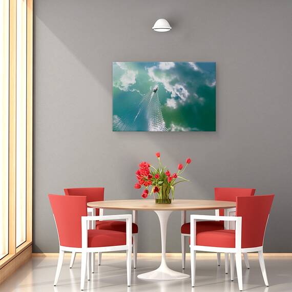 Tablou Canvas - Pictura Cu Barca, Marime: 80 x 120 cm - 4- Roveli