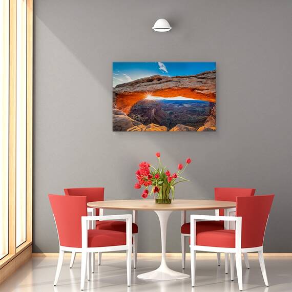 Tablou Canvas - Rasarit La Mesa Arch, Marime: 80 x 120 cm - 4- Roveli