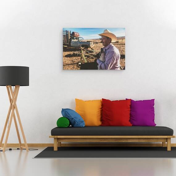 Tablou Canvas - Sfarsitul Zilei La Ranch, Marime: 80 x 120 cm - 2- Roveli