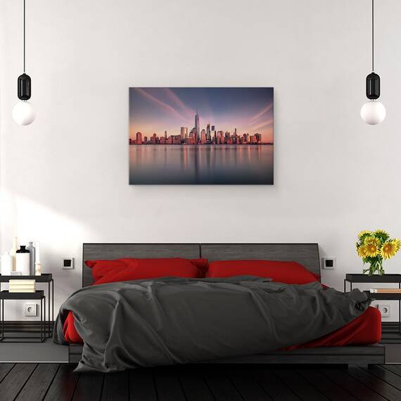 Tablou Canvas - Sudul Manhatanului In Amurg, Marime: 80 x 120 cm - 3- Roveli