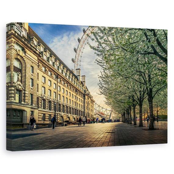 Tablou Canvas - Ultimele Zile La London Eye, Marime: 80 x 120 cm - - Roveli