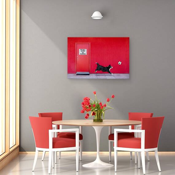 Tablou Canvas - Urmarind Mingea, Marime: 80 x 120 cm - 4- Roveli