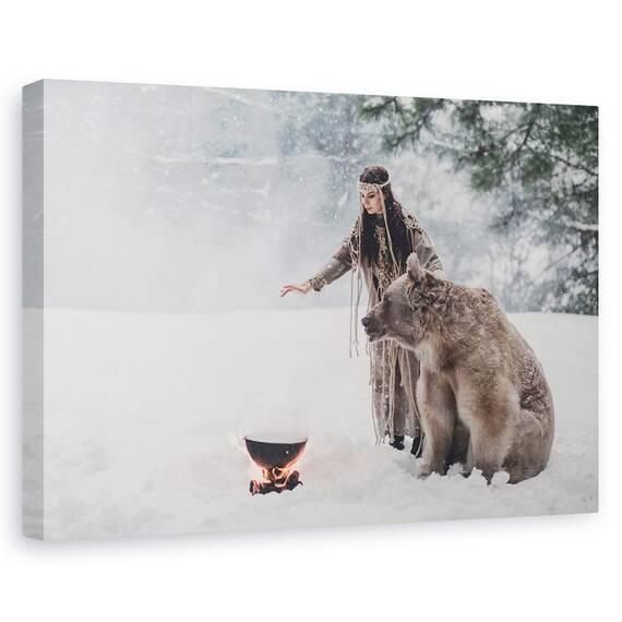 Tablou Canvas - Urs, Marime: 80 x 120 cm - - Roveli