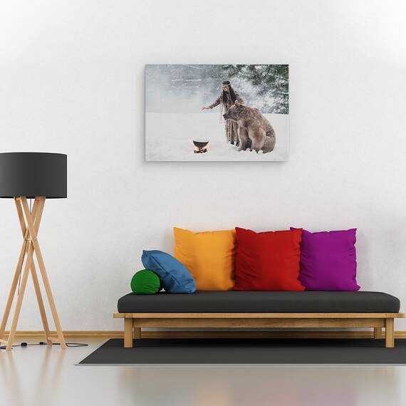 Tablou Canvas - Urs, Marime: 80 x 120 cm - 2- Roveli