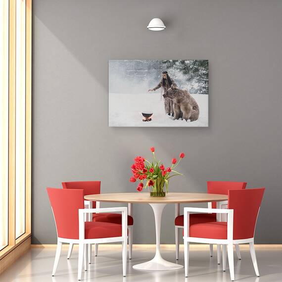 Tablou Canvas - Urs, Marime: 80 x 120 cm - 4- Roveli