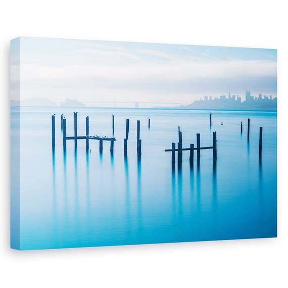 Tablou Canvas - Vechiul Debarcader Din Sausalito, Marime: 80 x 120 cm - - Roveli