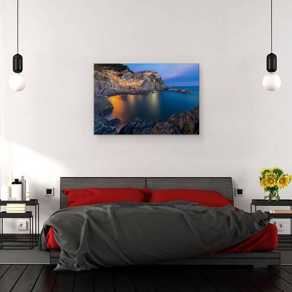 Tablou Canvas - Viata In Manarola, Marime: 80 x 120 cm - 3- Roveli
