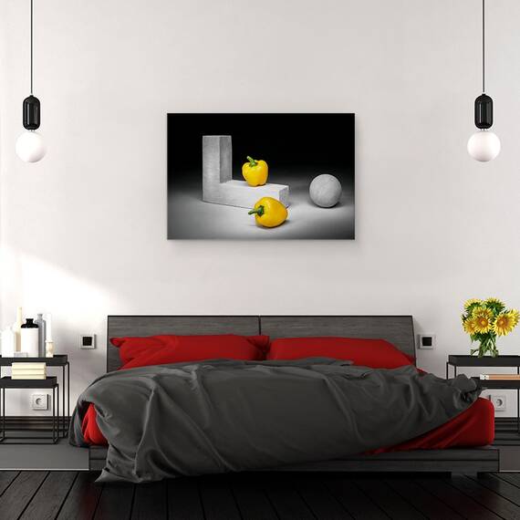 Tablou Canvas - Ardei Galbeni, Marime: 80 x 120 cm - 3- Roveli