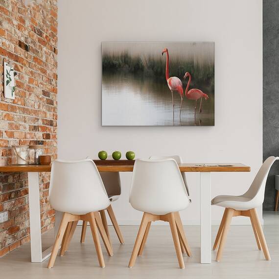 Tablou Canvas - Atat De Zen, Pereche, Flamingo, Marime: 60 x 80 cm - 4- Roveli