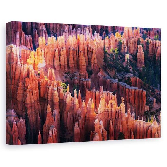 Tablou Canvas - Bryce Canyon La Apus De Soare, Marime: 80 x 120 cm - - Roveli