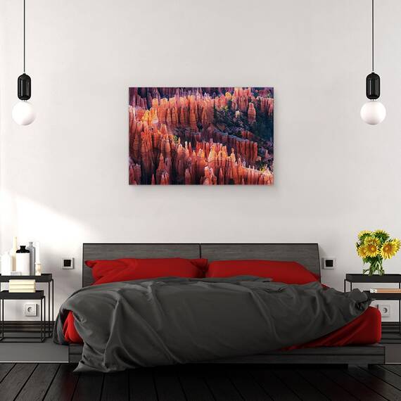 Tablou Canvas - Bryce Canyon La Apus De Soare, Marime: 80 x 120 cm - 3- Roveli