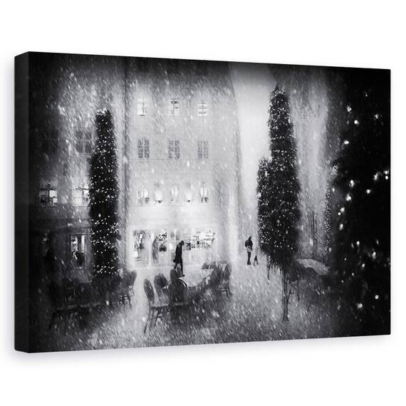 Tablou Canvas - Craciun In Oras, Marime: 80 x 120 cm - - Roveli