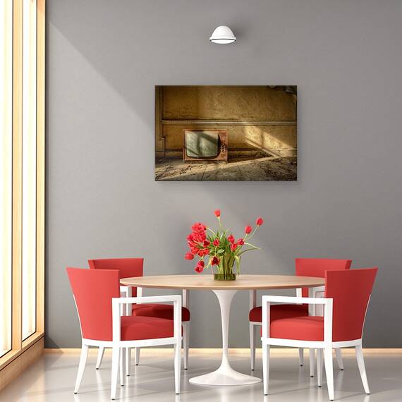 Tablou Canvas - Vechiul Televizor, Marime: 80 x 120 cm - 4- Roveli
