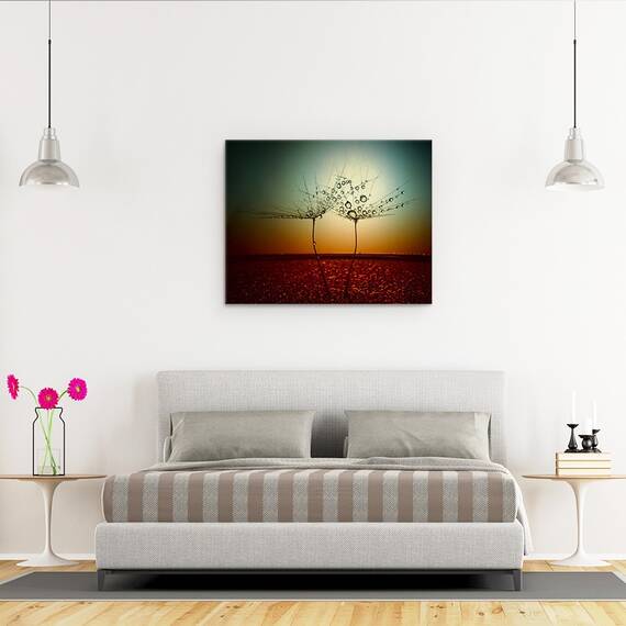 Tablou Canvas - Foc si Apa, Natura Statica, Rosu, Bland, Marime: 40 x 50 cm - 3- Roveli