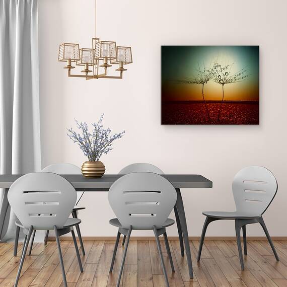 Tablou Canvas - Foc si Apa, Natura Statica, Rosu, Bland, Marime: 40 x 50 cm - 4- Roveli