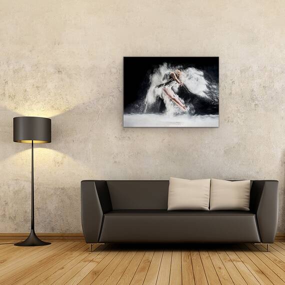 Tablou Canvas - Frenezie, Miscare, Femeie, Dansatoare, Interpret, Marime: 60 x 80 cm - 2- Roveli