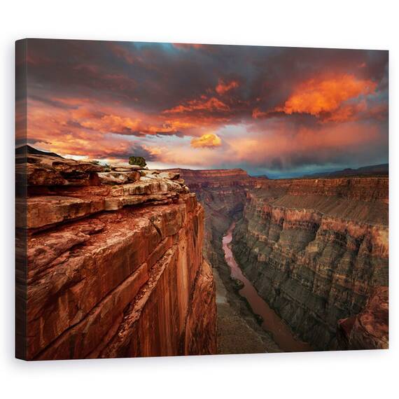 Tablou Canvas - Izbavire, Grand, Stanci, Marele Canion, Valea, Raul, Marime: 40 x 50 cm - - Roveli