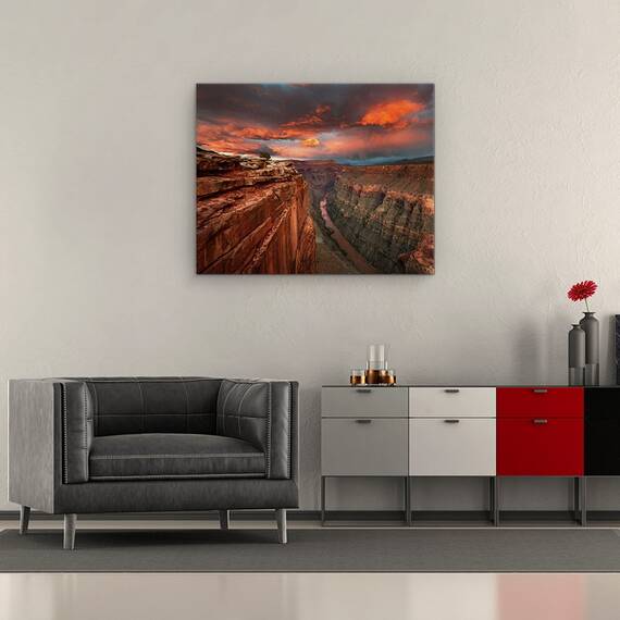 Tablou Canvas - Izbavire, Grand, Stanci, Marele Canion, Valea, Raul, Marime: 40 x 50 cm - 2- Roveli