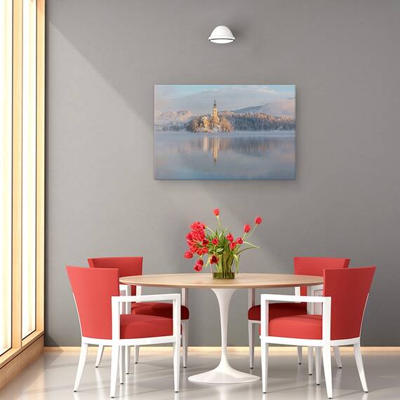 Tablou Canvas - Lacul Bled, Marime: 80 x 120 cm - 4- Roveli