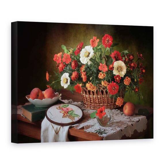 Tablou Canvas - Natura Moarta Colorata 3, Marime: 60 x 80 cm - - Roveli