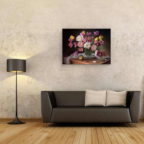 Tablou Canvas - Papadie, Seminte, Toamna, Natura Moarta, Marime: 60 x 80 cm - 2- Roveli