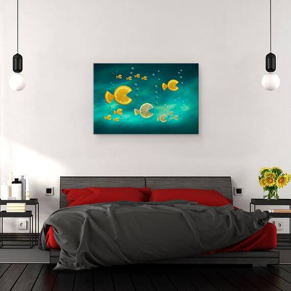 Tablou Canvas - Peste In Mare, Marime: 80 x 120 cm - 3- Roveli