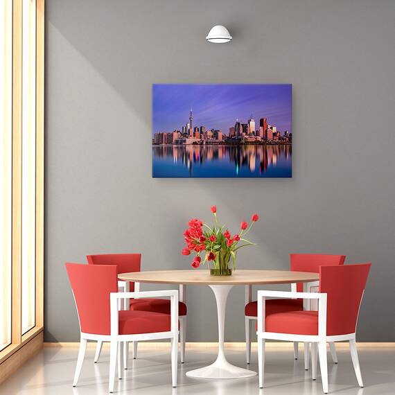Tablou Canvas - Rasarit De Soare In Toronto, Marime: 80 x 120 cm - 3- Roveli