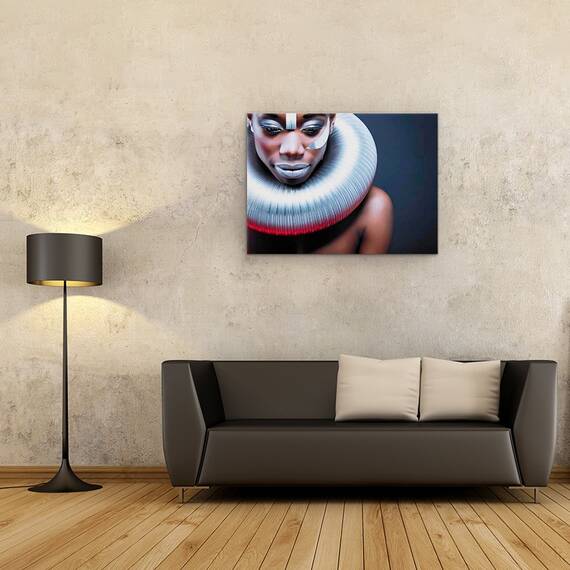 Tablou Canvas - Regina De Gheata, Portret, Moda, Metal, Marime: 60 x 80 cm - 2- Roveli