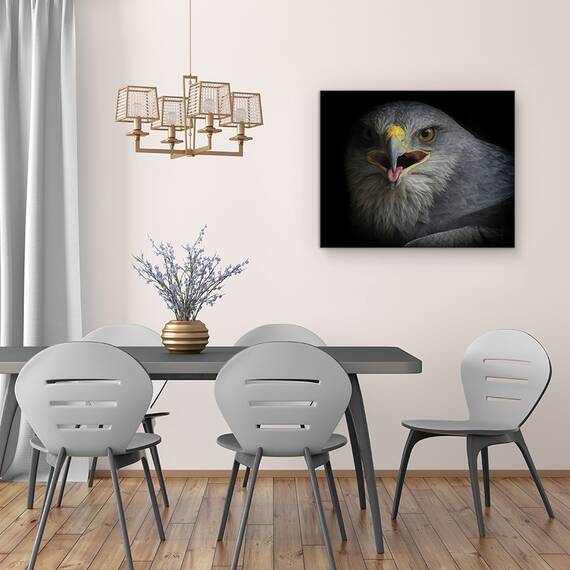 Tablou Canvas - Strigat De Razboi, Natura, Pasare, Vultur, Ochi, Agape, Cioc, Marime: 40 x 50 cm - 4- Roveli