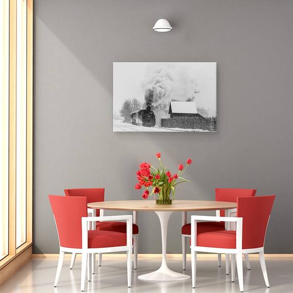 Tablou Canvas - Vechiul Tren Hutulca, Marime: 80 x 120 cm - 4- Roveli