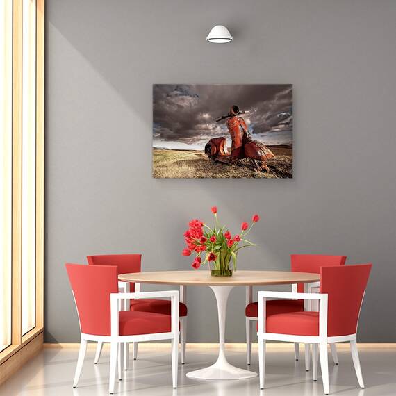 Tablou Canvas - Vespa, Marime: 80 x 120 cm - 4- Roveli