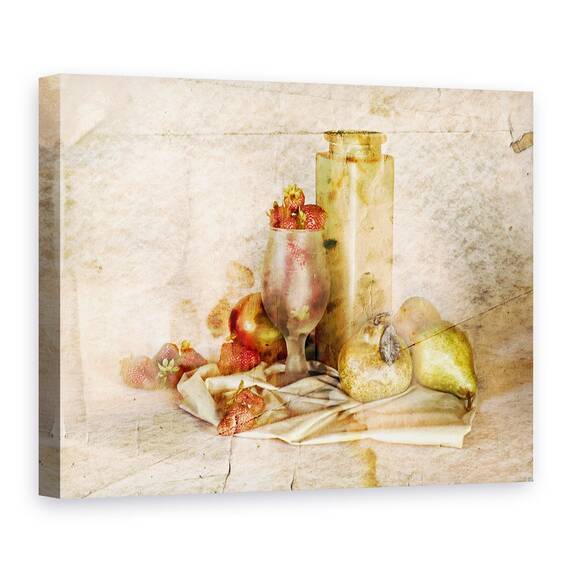 Tablou Canvas - Amintiri Dulci, Natura Moarta, Bucatarie, Sticla, Fructe, Sticla, Marime: 50 x 70 cm - - Roveli