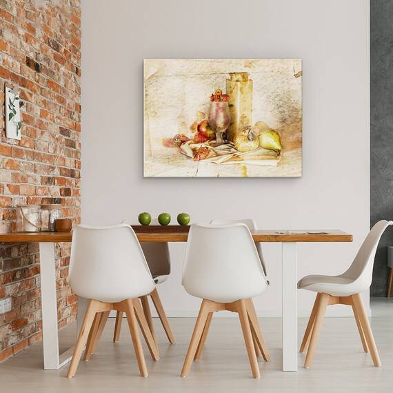 Tablou Canvas - Amintiri Dulci, Natura Moarta, Bucatarie, Sticla, Fructe, Sticla, Marime: 50 x 70 cm - 4- Roveli