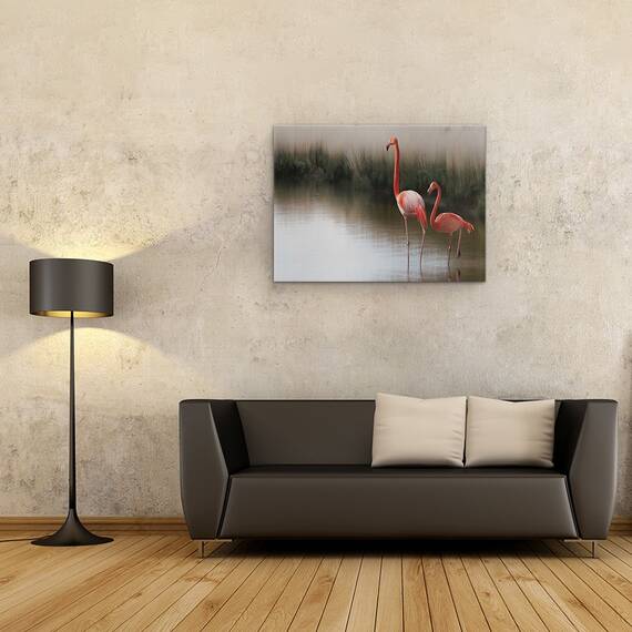 Tablou Canvas - Atat De Zen, Pereche, Flamingo, Marime: 50 x 70 cm - 2- Roveli