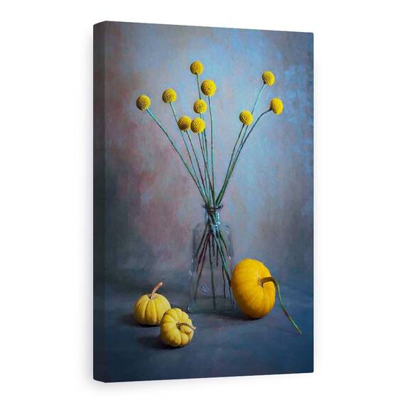 Tablou Canvas - Bile Proaspete Billy, Proaspat, Viata, Bile, Squash, Galben, Marime: 60 x 90 cm - - Roveli
