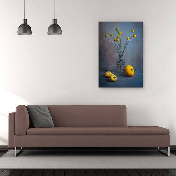 Tablou Canvas - Bile Proaspete Billy, Proaspat, Viata, Bile, Squash, Galben, Marime: 60 x 90 cm - 2- Roveli