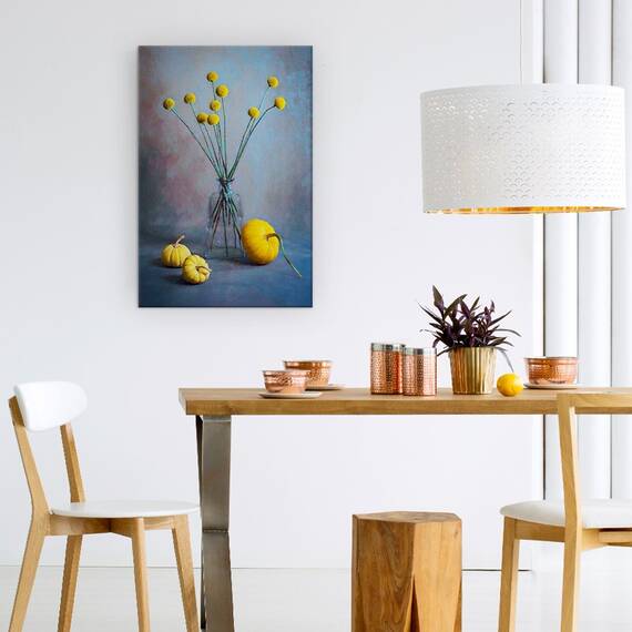 Tablou Canvas - Bile Proaspete Billy, Proaspat, Viata, Bile, Squash, Galben, Marime: 60 x 90 cm - 4- Roveli