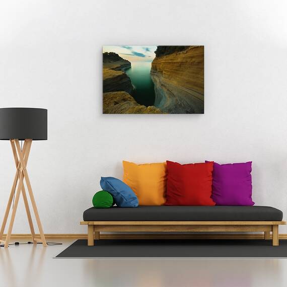 Tablou canvas - Canal D'Amour, Peisaj, Coasta, Corfu, Grecia, Marime: 40 x 60 cm - 2- Roveli