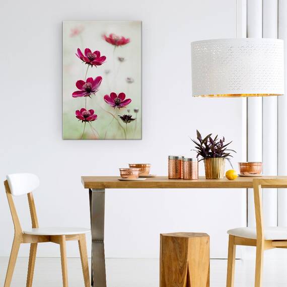 Tablou Canvas - Cosmosul Se Inalte, Cosmos, Maroon, Burgundy, Red, Cambs, Marime: 60 x 90 cm - 4- Roveli