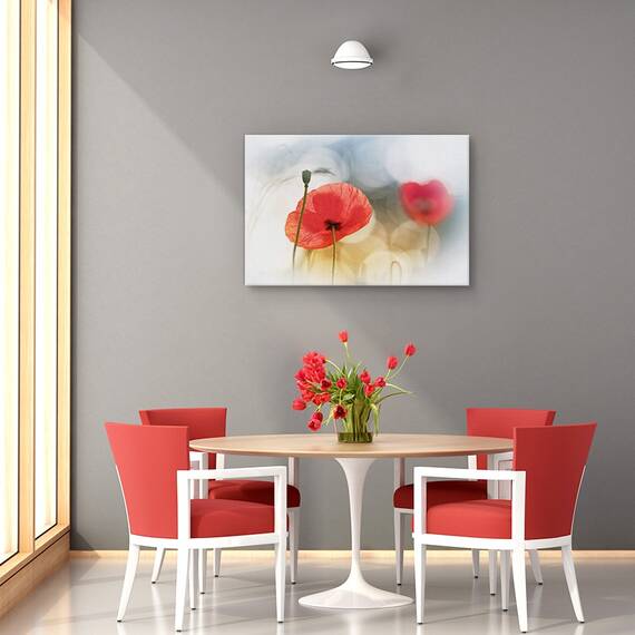 Tablou canvas - Fara stele, Flori, Picaturi, Roua, Pene, Marime: 60 x 90 cm - 4- Roveli